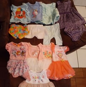 Baby Girl Outfits lot of 9